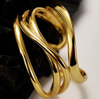 Unregelmäßiger filigraner offener Ring R1113