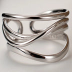 Unregelmäßiger filigraner offener Ring R1113