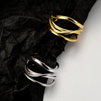 Unregelmäßiger filigraner offener Ring R1113