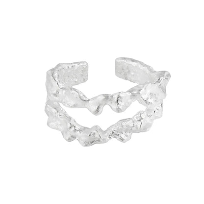 Ring mit unregelmäßiger Alien-Textur R1272
