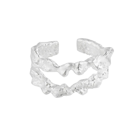 Ring mit unregelmäßiger Alien-Textur R1272