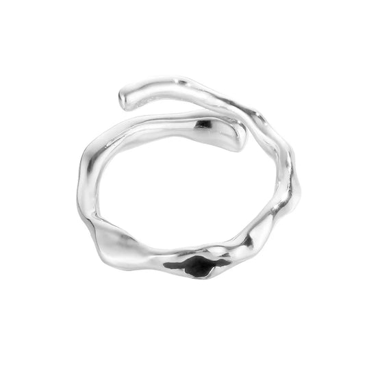 Ring mit unregelmäßigem Alien-Muster R124