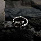 Ring mit unregelmäßigem Alien-Muster R124