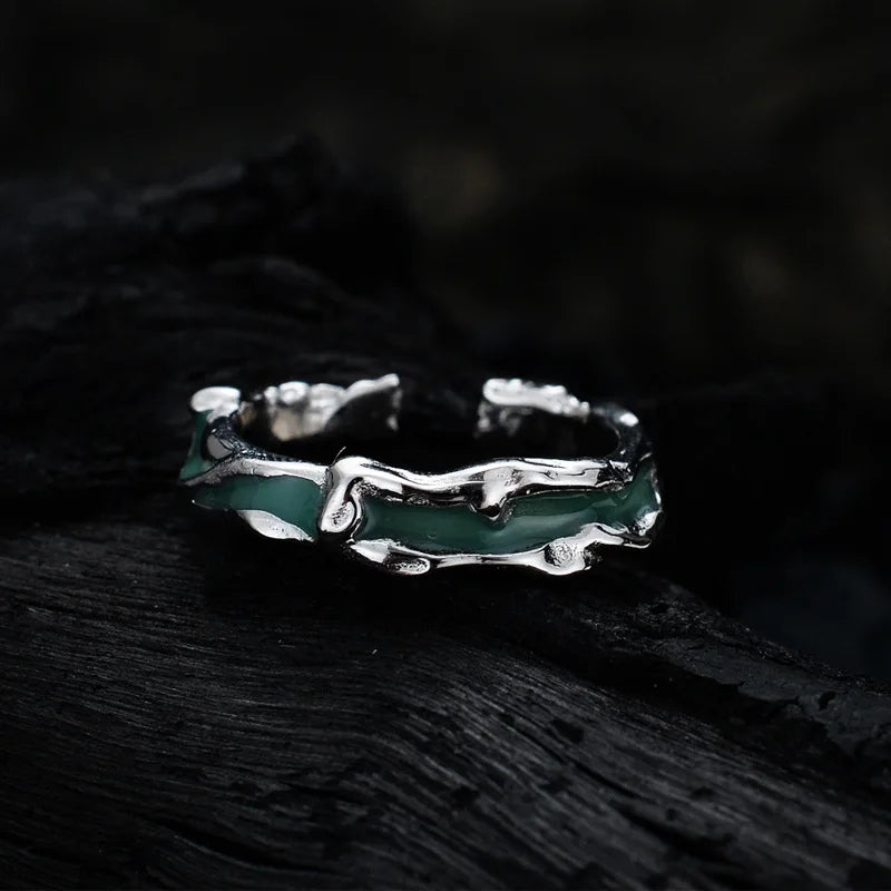 Unregelmäßiger Emaille-Ring R1227