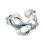Filigranring mit blauem Emaille R1238