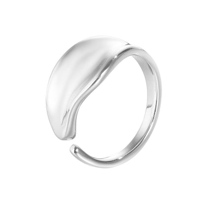Unregelmäßiger dicker Ring Huggie Ohrringe R1044