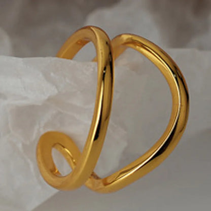 Unregelmäßiger Draht Abstrakter Ring R1116