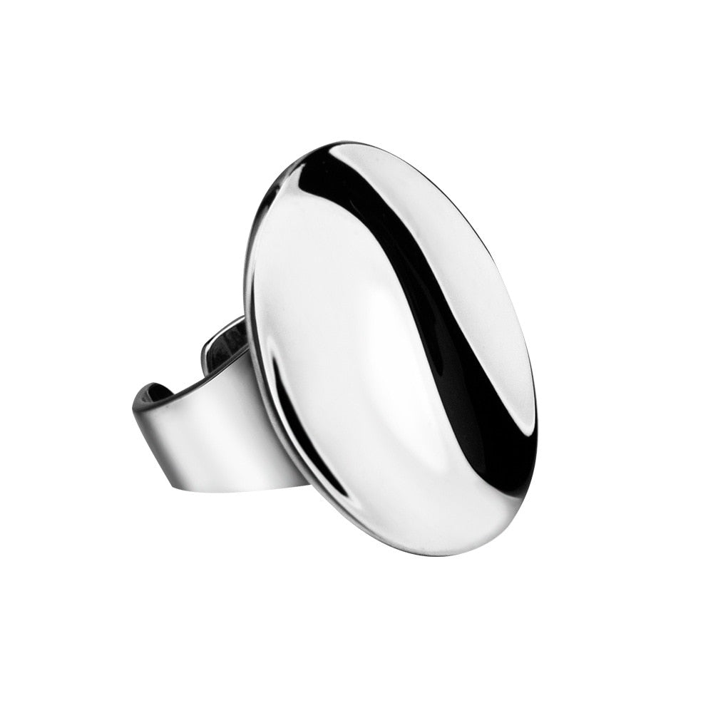 Ovaler, gewellter, klobiger Ring R1184