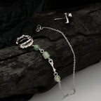 Lange Jade-Ohrmanschette E1152, 1 Stück