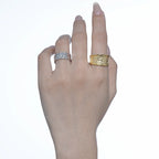 Gehämmerter unregelmäßiger Ring R119