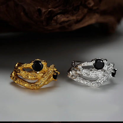 Klobiger Ring mit Alien-Textur R1249
