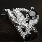 Klobiger Ring mit Alien-Textur R1249