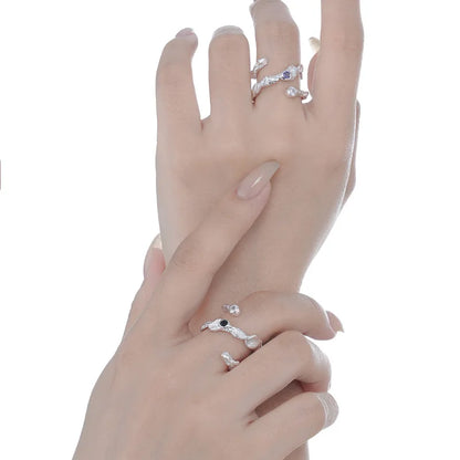 Alien-Ring mit Zirkonia-Verdrahtung R1209