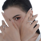 Alien-Ring mit Zirkonia-Verdrahtung R1209