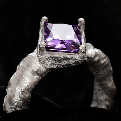 Ring mit mattiertem Zirkonia, R1251