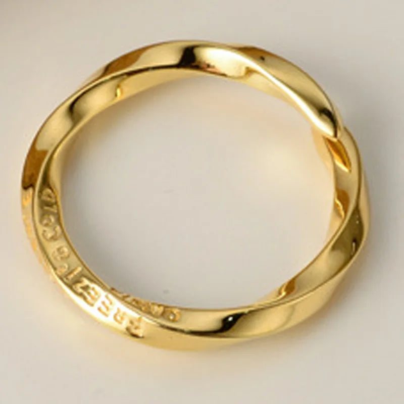 Offener Mobius-Band-Ring R1151