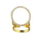 Halo-Ring mit gepflastertem Zirkonia R1222