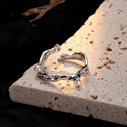 Perlen Grobmuster Ring R1186