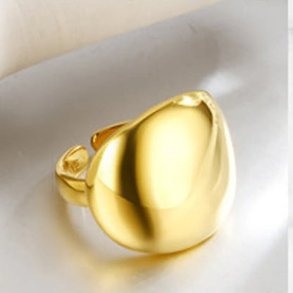 Polierter, klobiger, minimalistischer Ring R1018