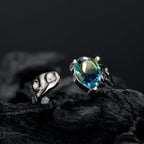 Unregelmäßiger Ring mit verdrehter Textur R1274