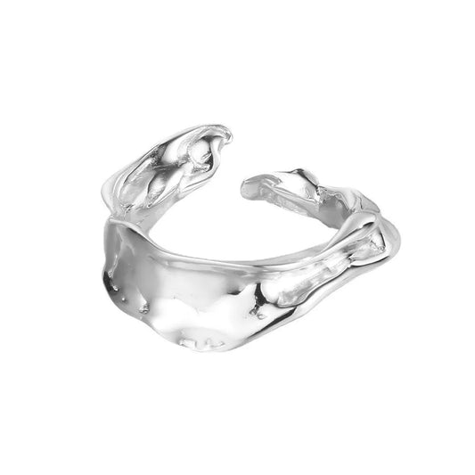 Offener Ring mit polierter Wurzel R1013