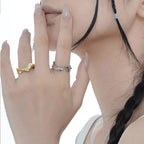 Offener Ring mit polierter Wurzel R1013