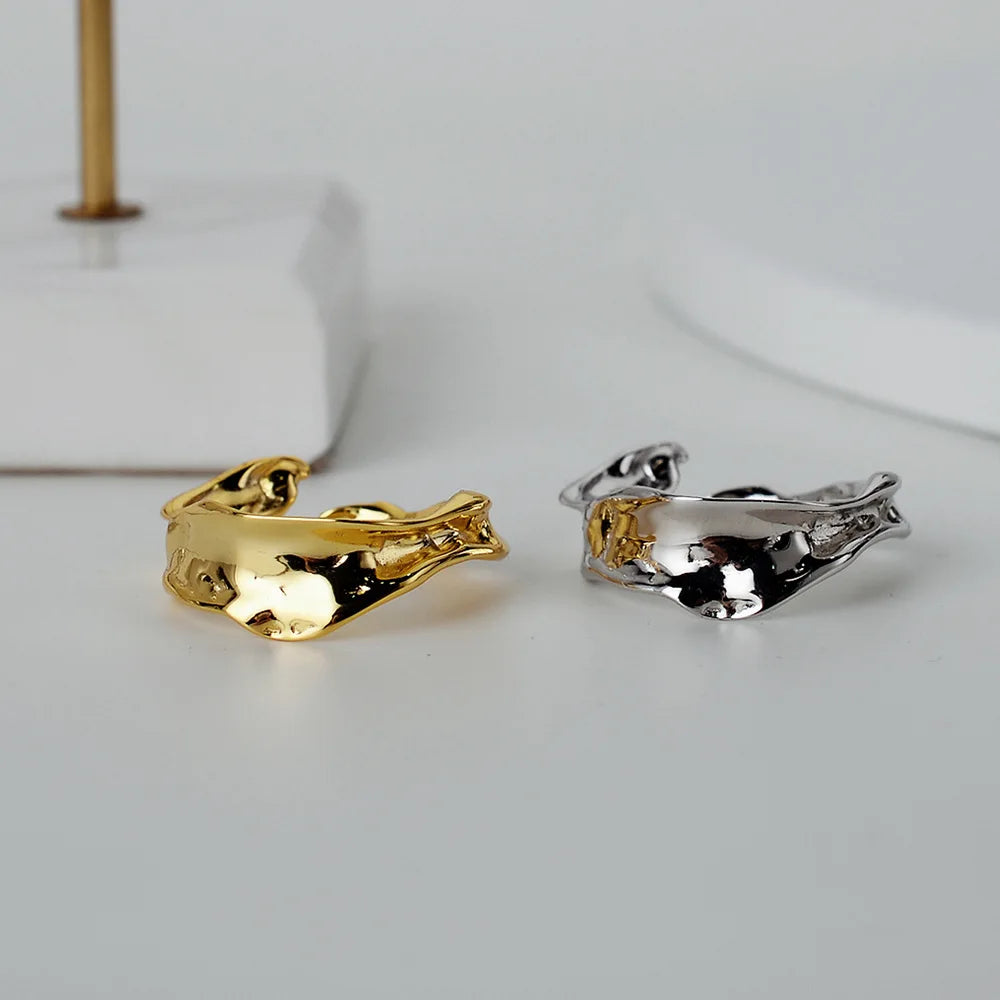 Offener Ring mit polierter Wurzel R1013