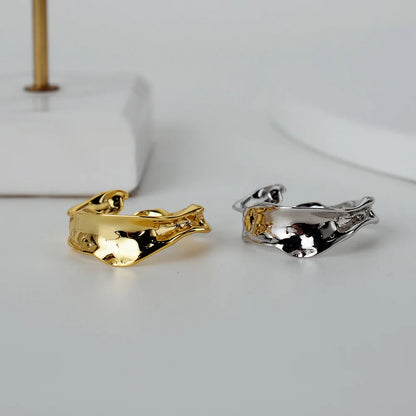 Offener Ring mit polierter Wurzel R1013