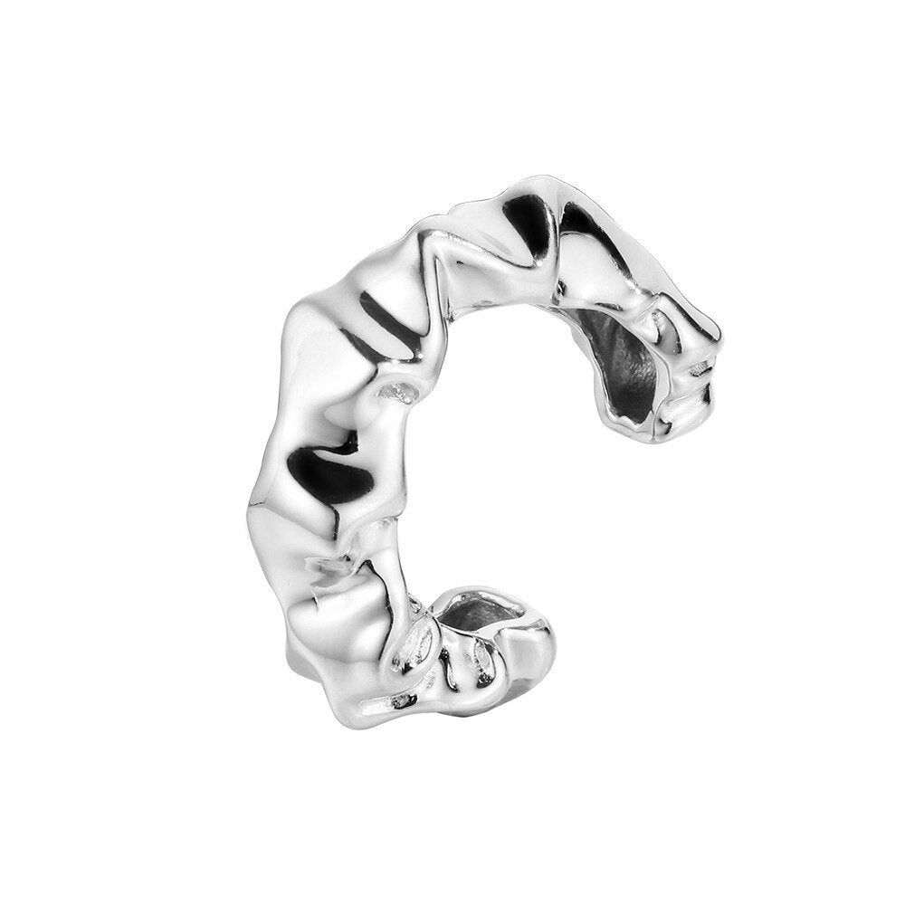 Offener Ring mit gedrehtem Muster R1082