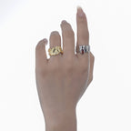 Granatring mit breiten Abschnitten R1069