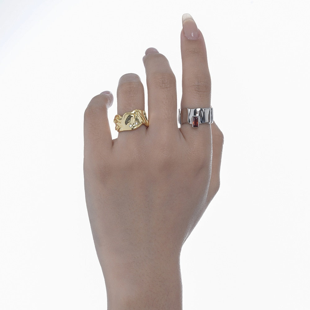 Granatring mit breiten Abschnitten R1069