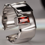 Granatring mit breiten Abschnitten R1069