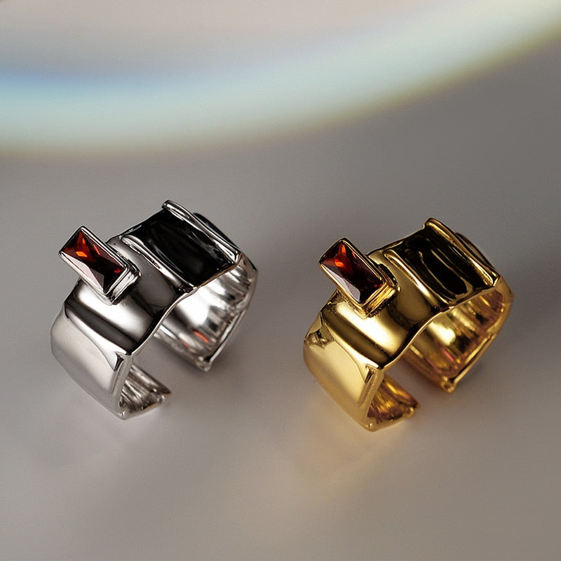 Granatring mit breiten Abschnitten R1069