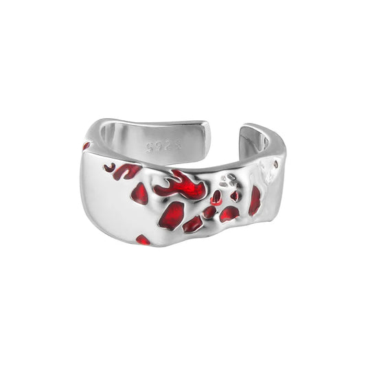 Emaillierter unregelmäßiger Ring R1019