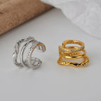 Gemusterte Draht-Mehrstrang-Ohrringe E1089 1 Stück