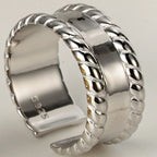 Breiter Ring mit Seilmuster R1142