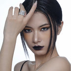 Breiter Ring mit robuster Textur R1040