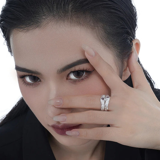 Textur CZ Ring R1273