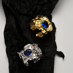 Saphir CZ Impressionistenring R1094