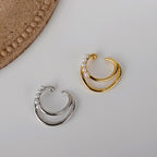 Muschelperlen Draht Ohrringe E1016 1 Stück