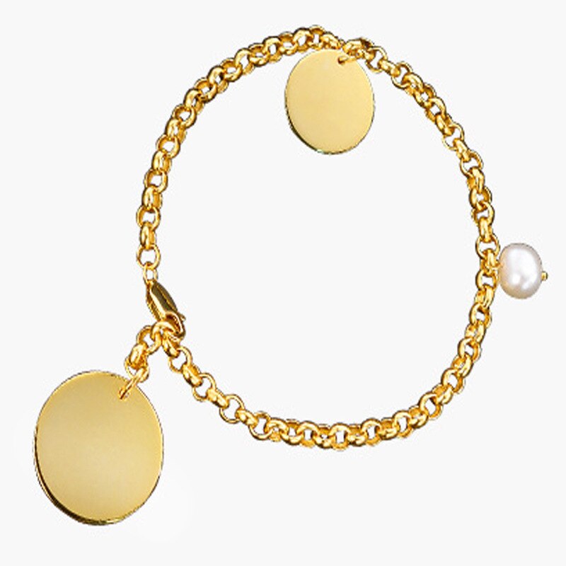 Scheiben Rolo Kettenarmband B1014
