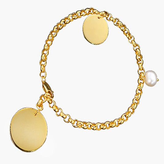 Scheiben Rolo Kettenarmband B1014