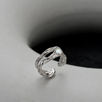 Opal Unregelmäßiger Ohrring E1134, 1 Stück