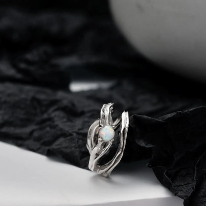 Opal Unregelmäßiger Ohrring E1134, 1 Stück