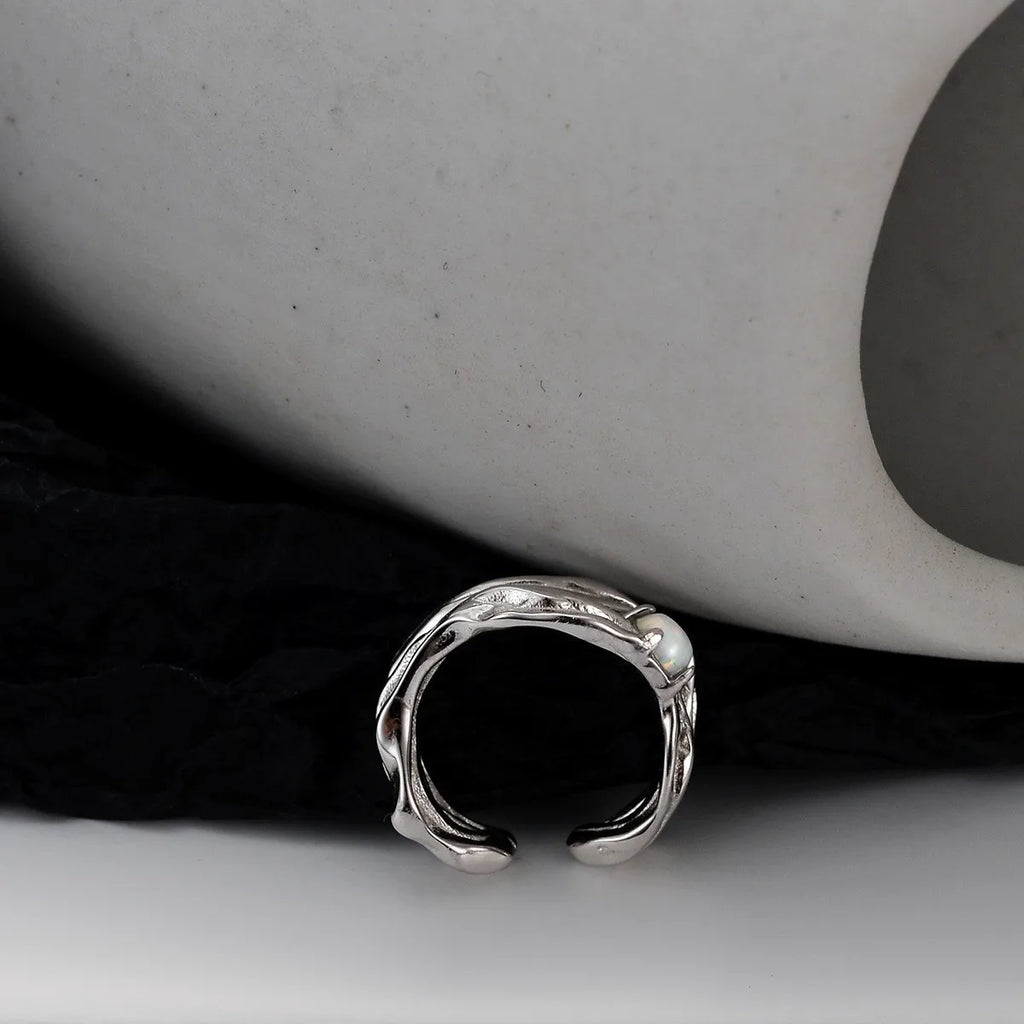 Opal Unregelmäßiger Ohrring E1134, 1 Stück
