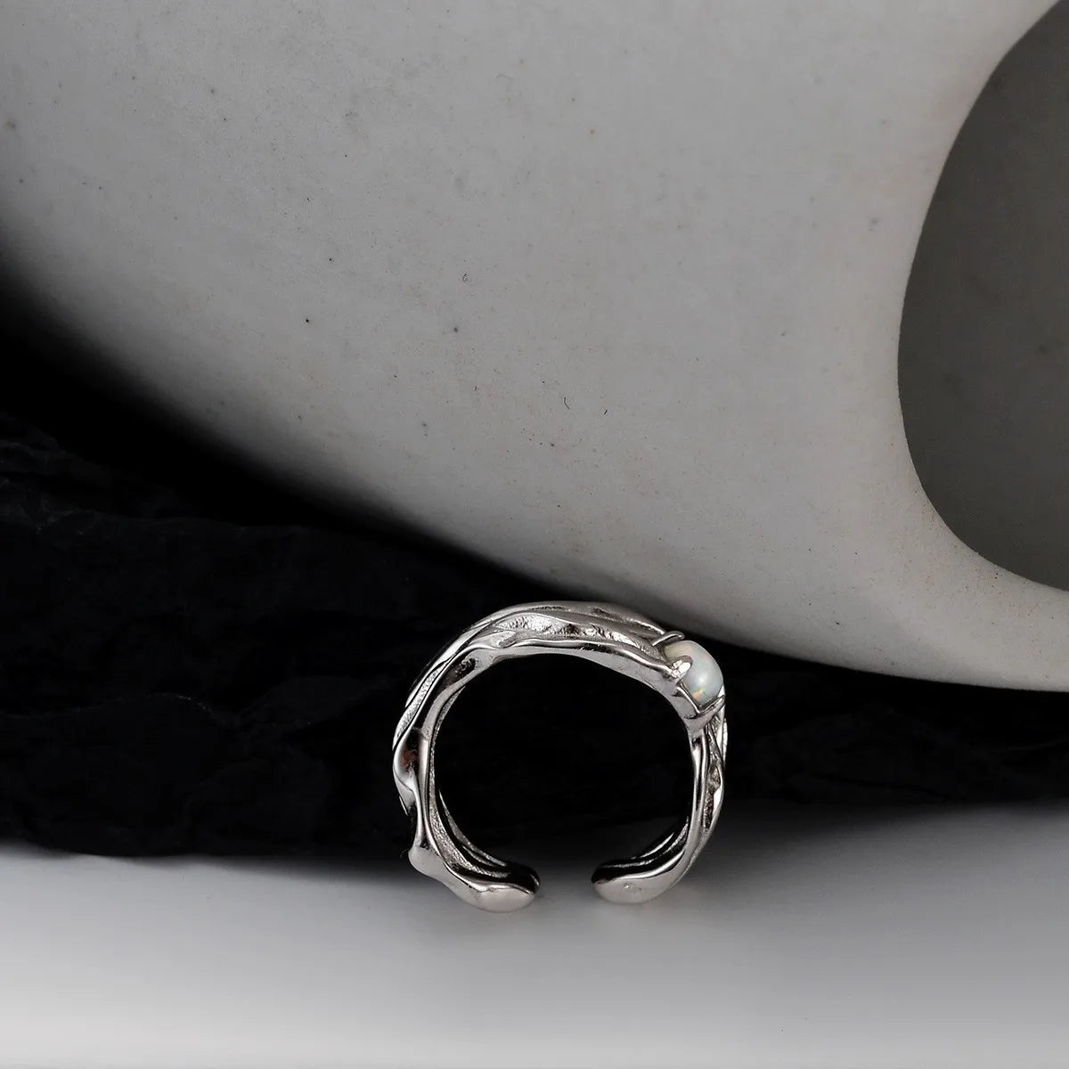 Opal Unregelmäßiger Ohrring E1134, 1 Stück