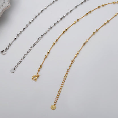 Kugelkette Spaced Beads Halskette N1029