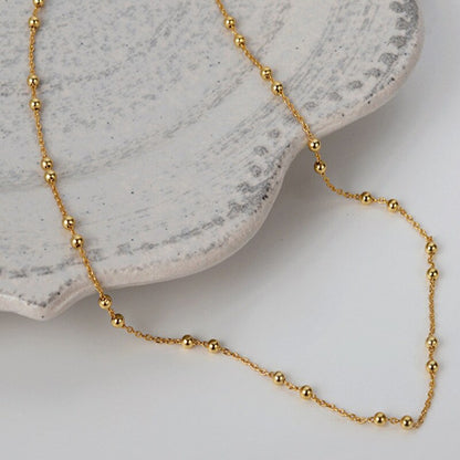 Kugelkette Spaced Beads Halskette N1029