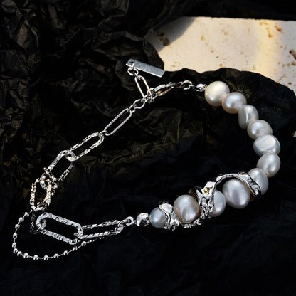 Barockperlen Unregelmäßige Glieder Armband B1020