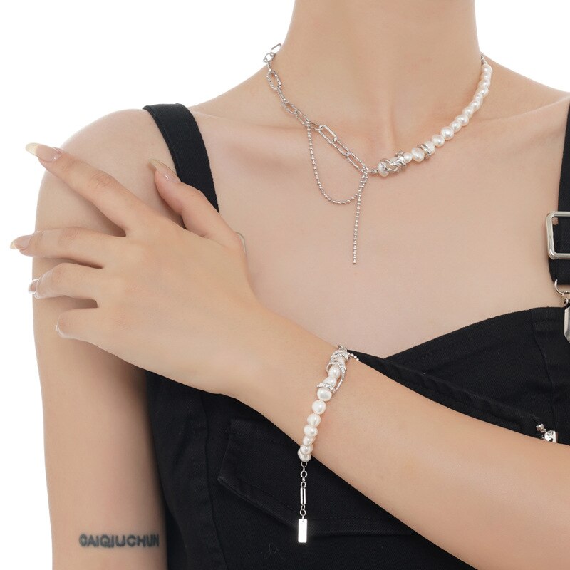 Barockperlen Unregelmäßige Glieder Armband B1020